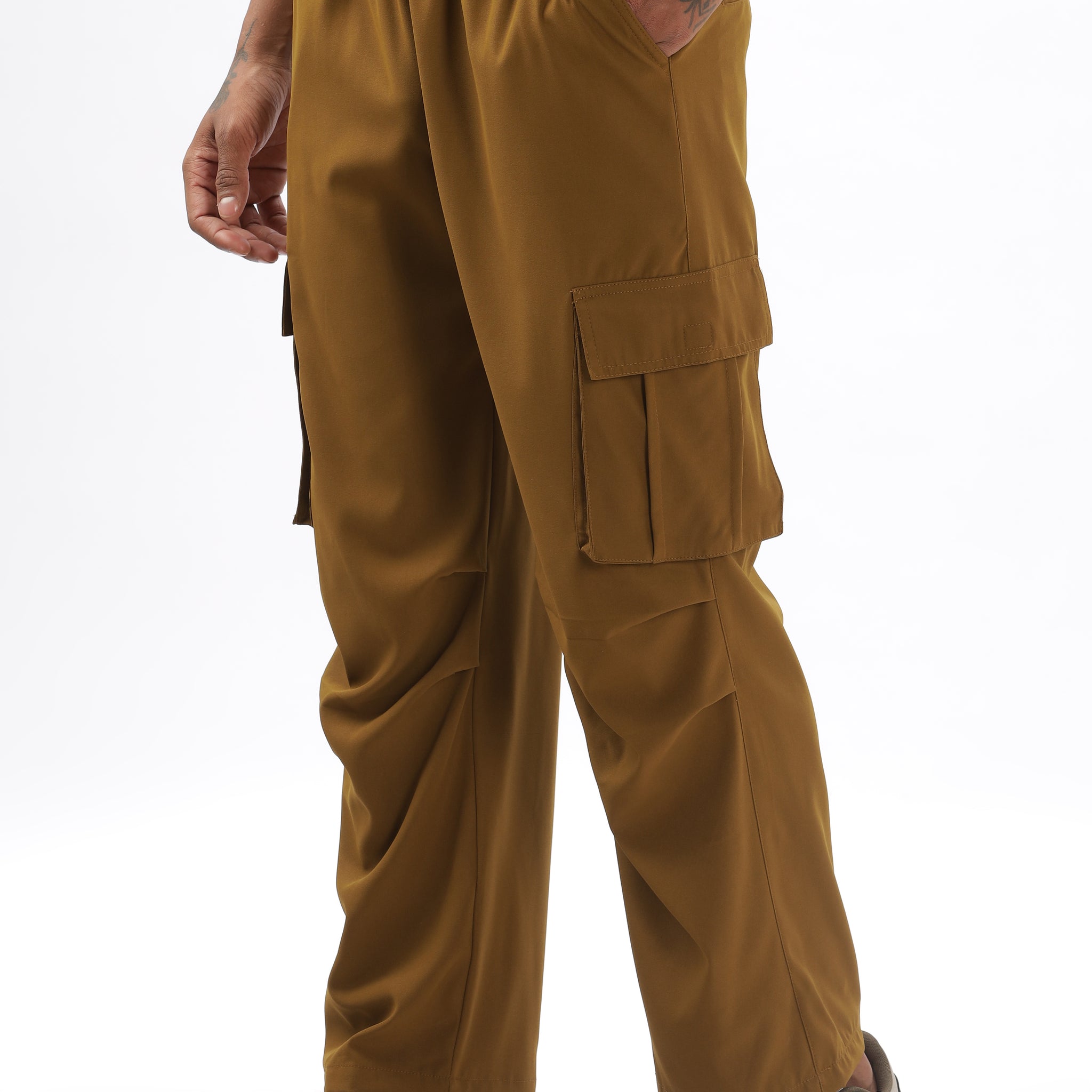 MUSTARD LOOSE FIT CARGO PANT