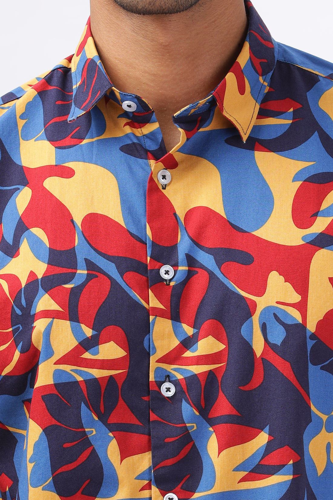 LEAFY PRINTED MULTI COLOR SHIRT