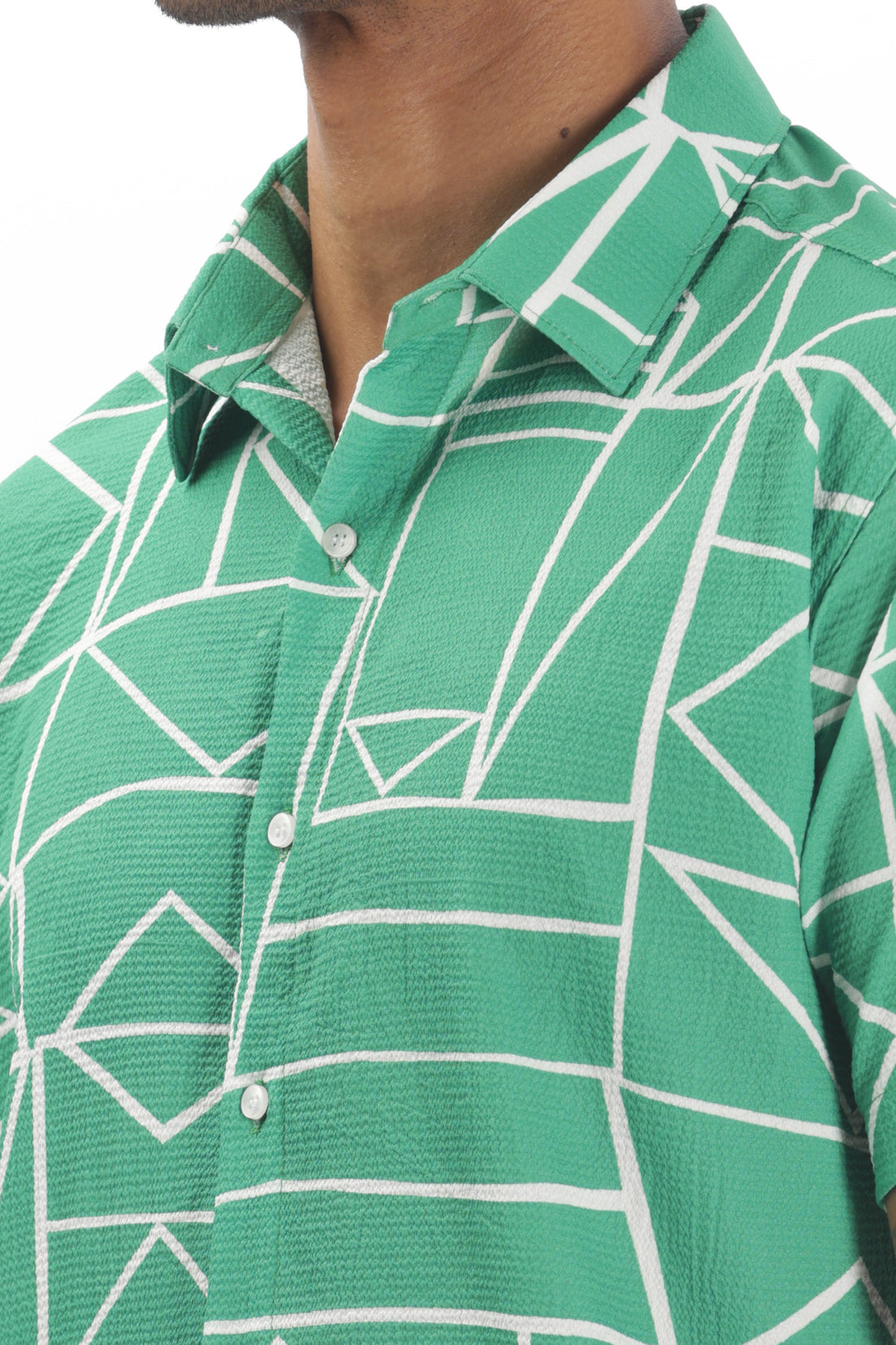 GEOMETRIC PRINTED GREEN CO-ORDS