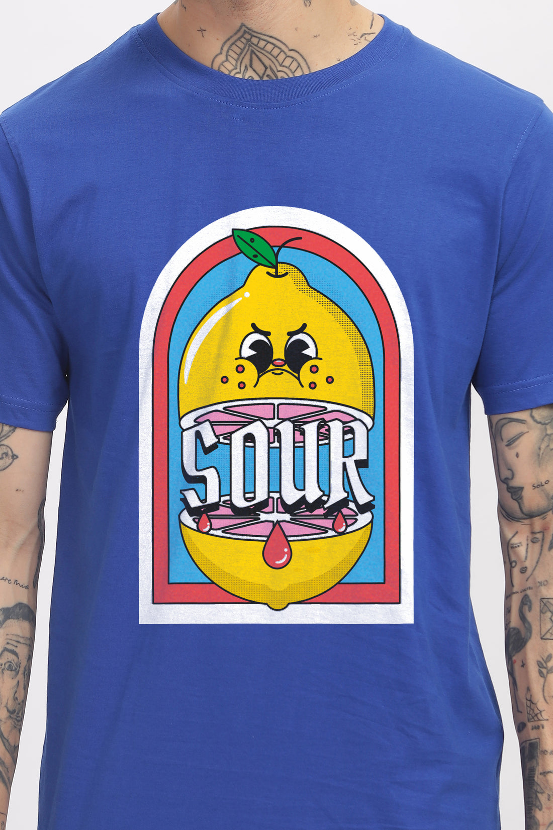 SOUR BLUE GRPAHIC T-SHIRT