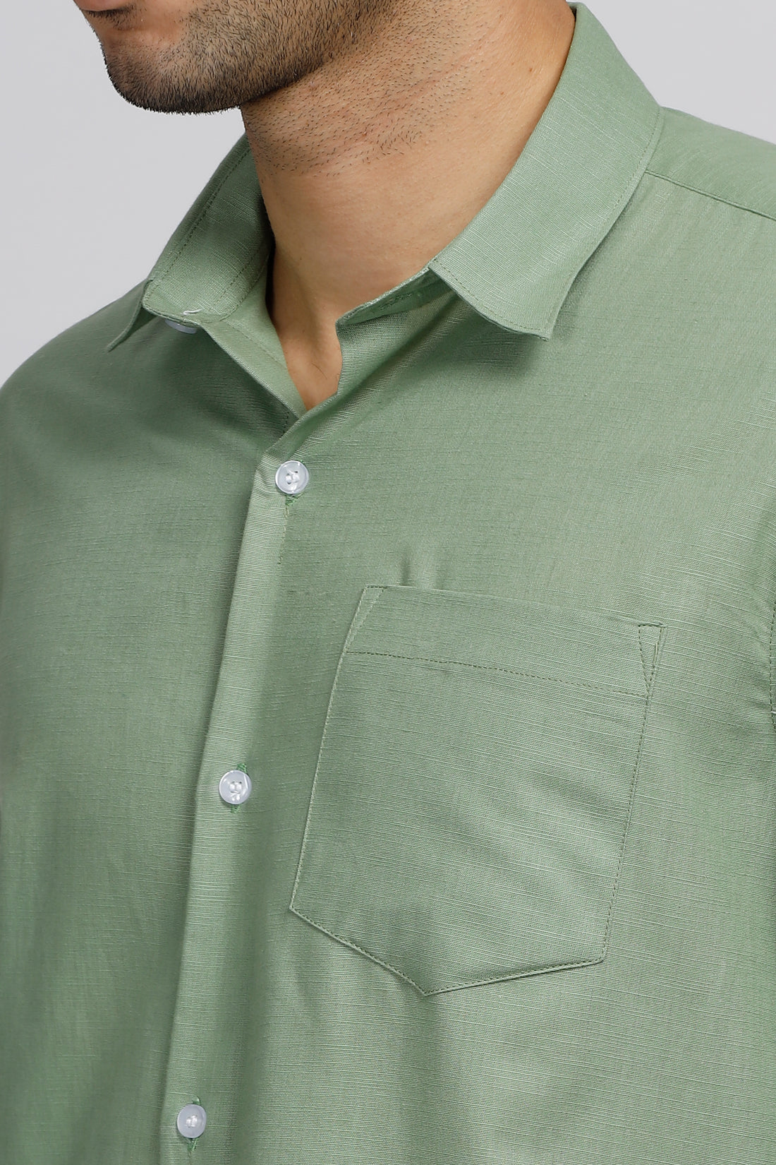 SAGE GREEN LINEN SHIRT